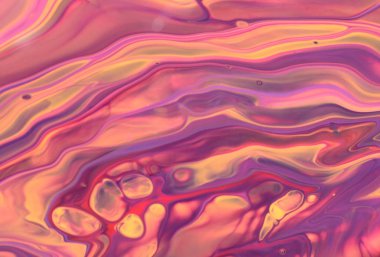 arka plan için bulaşmış renkli boya tam kare çekim