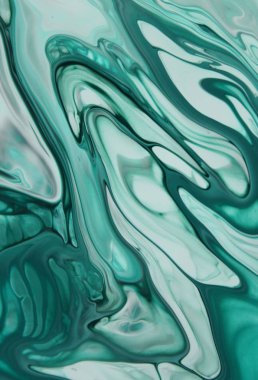 Arka plan için lekelenmiş mavi boyanın tam çerçeve görüntüsü