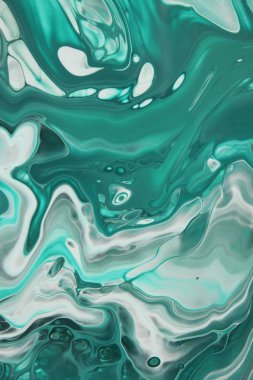 Arka plan için lekelenmiş mavi boyanın tam çerçeve görüntüsü