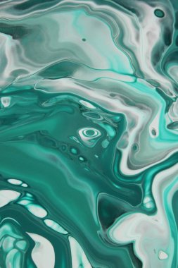 Arka plan için lekelenmiş mavi boyanın tam çerçeve görüntüsü