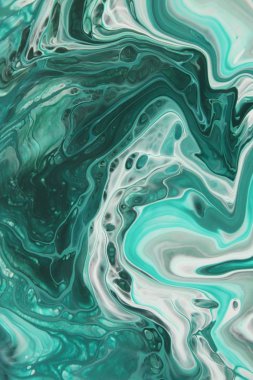 arka plan için bulaşmış turkuaz boya tam kare çekim