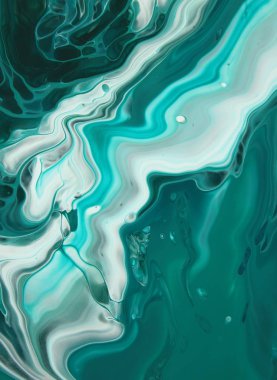 Arka plan için lekelenmiş mavi boyanın tam çerçeve görüntüsü