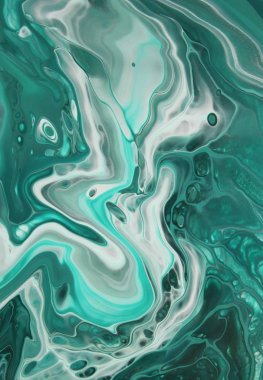 Arka plan için lekelenmiş mavi boyanın tam çerçeve görüntüsü