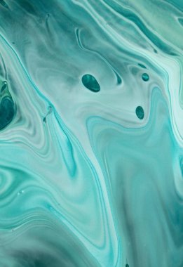 arka plan için bulaşmış turkuaz boya tam kare çekim