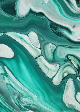 Arka plan için lekelenmiş mavi boyanın tam çerçeve görüntüsü