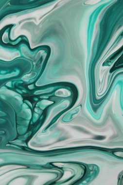 Arka plan için lekelenmiş mavi boyanın tam çerçeve görüntüsü