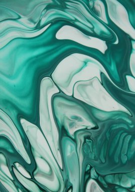 arka plan için bulaşmış turkuaz boya tam kare çekim