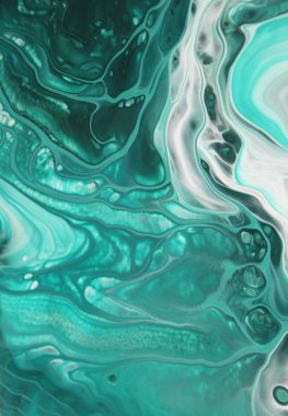 Arka plan için lekelenmiş mavi boyanın tam çerçeve görüntüsü