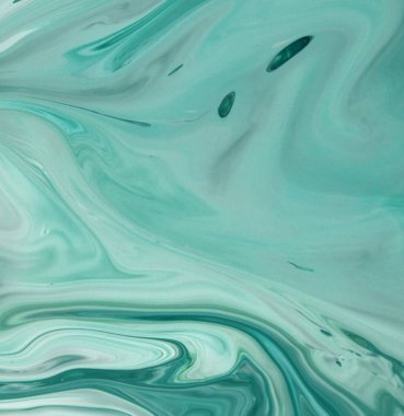 arka plan için bulaşmış turkuaz boya tam kare çekim