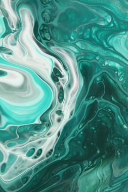 Arka plan için lekelenmiş mavi boyanın tam çerçeve görüntüsü