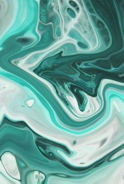 arka plan için bulaşmış turkuaz boya tam kare çekim