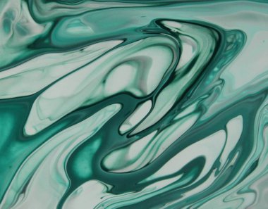 arka plan için bulaşmış turkuaz boya tam kare çekim