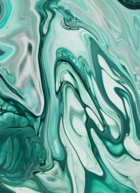 arka plan için bulaşmış turkuaz boya tam kare çekim