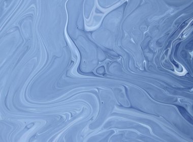 Arka plan için lekelenmiş mavi boyanın tam çerçeve görüntüsü