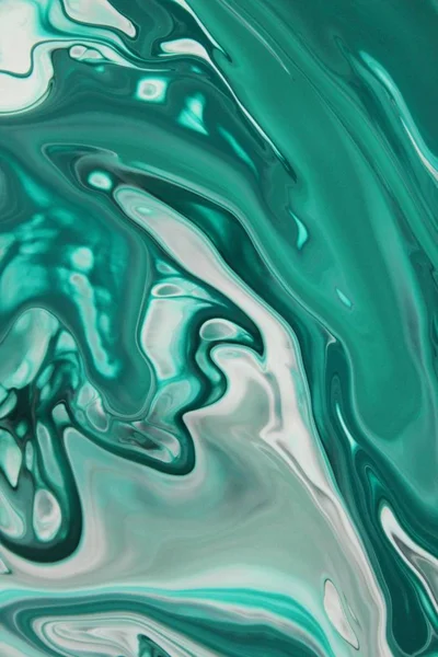 Full Frame Shot Smeared Turquoise Paint Background — Stock Photo, Image