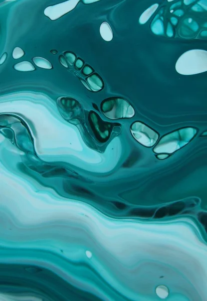 Повний Знімок Рамки Намальованої Синьої Фарби Фону — стокове фото