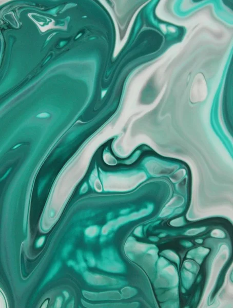 Full Frame Shot Smeared Turquoise Paint Background — Stock Photo, Image