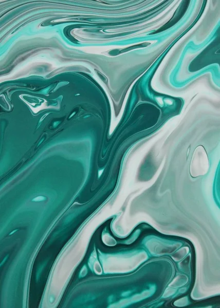 Full Frame Shot Van Besmeurd Turquoise Verf Voor Achtergrond — Stockfoto