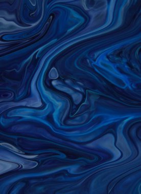 Arka plan için lekelenmiş mavi boyanın tam çerçeve görüntüsü