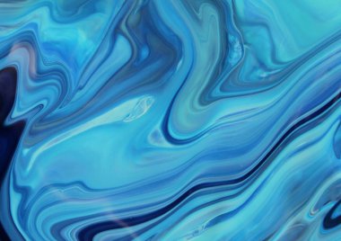 Arka plan için lekelenmiş mavi boyanın tam çerçeve görüntüsü