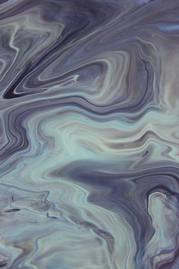 Arka plan için lekelenmiş mavi boyanın tam çerçeve görüntüsü