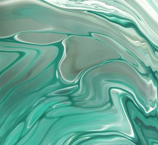 Full Frame Shot Smeared Green Paint Background — Stock Photo, Image