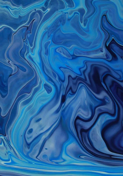 Полный Кадр Размазанной Синей Краски Заднего Плана — стоковое фото