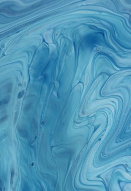 Arka plan için lekelenmiş mavi boyanın tam çerçeve görüntüsü