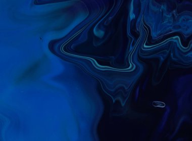 Arka plan için lekelenmiş mavi boyanın tam çerçeve görüntüsü