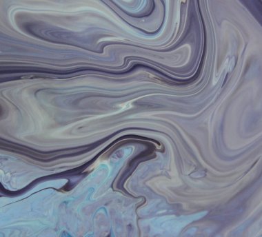 Arka plan için lekelenmiş mavi boyanın tam çerçeve görüntüsü