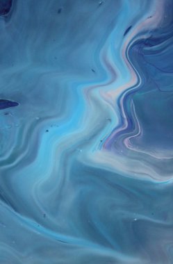 Arka plan için lekelenmiş mavi boyanın tam çerçeve görüntüsü