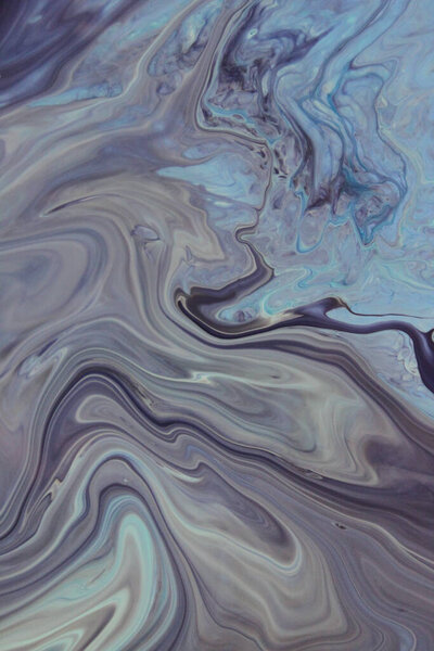 Полный кадр размазанной синей краски для заднего плана