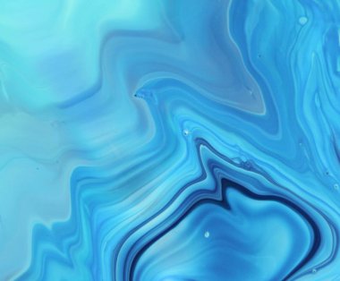 Arka plan için lekelenmiş mavi boyanın tam çerçeve görüntüsü