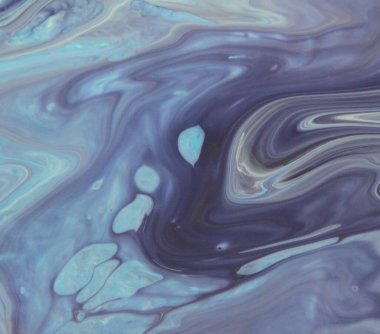 Arka plan için lekelenmiş mavi boyanın tam çerçeve görüntüsü