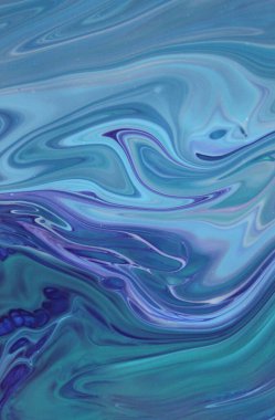 Arka plan için lekelenmiş mavi boyanın tam çerçeve görüntüsü