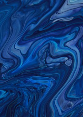 Arka plan için lekelenmiş mavi boyanın tam çerçeve görüntüsü 