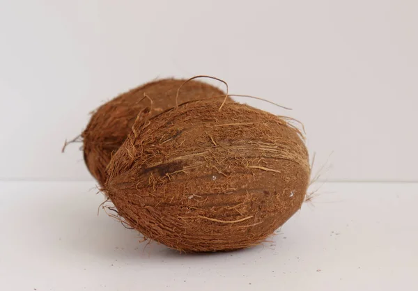 Kokosové Ořechy Zblízka Studio Shot — Stock fotografie
