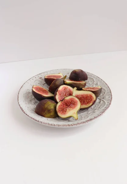 Close Fresh Ripe Figs — Stock Photo, Image