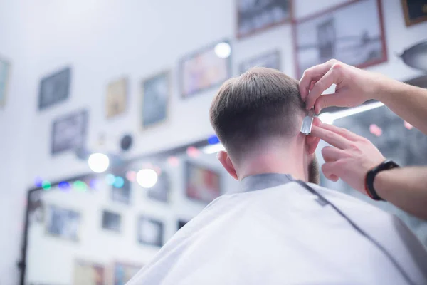 Professional Hairstyle Barbershop Men Hair Care — Stock Photo, Image