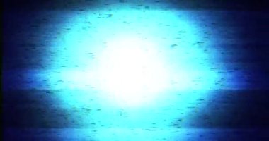 Parlak merkezi bir parıltıyla mavi bir aksaklık.