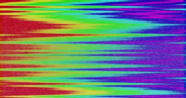 Kleurfalen met lawaai. Glitch abstractie — Stockvideo
