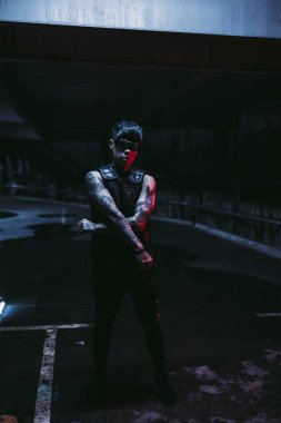 Siber punk tarzı. Siber gözlük..