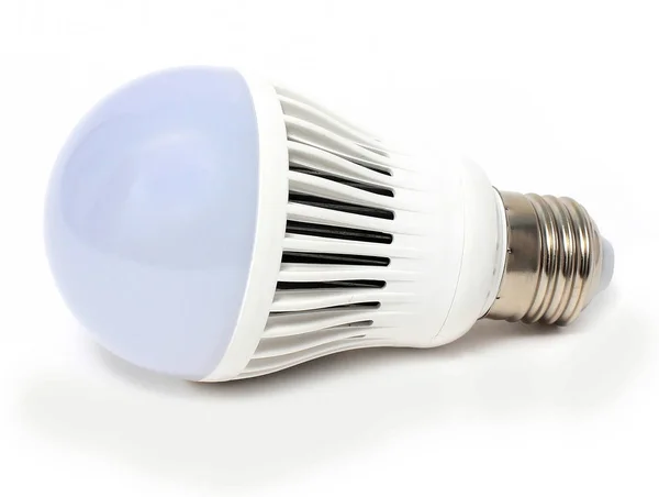 Led lambalar, şerit ve beyaz arka plan üzerinde spot