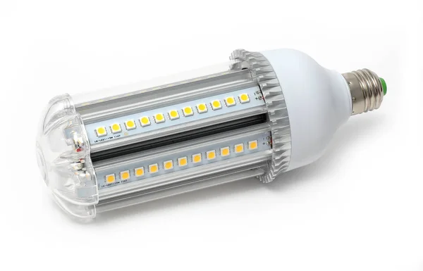 Led lambalar, şerit ve beyaz arka plan üzerinde spot