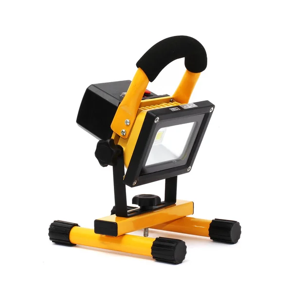 Led lambalar, şerit ve beyaz arka plan üzerinde spot