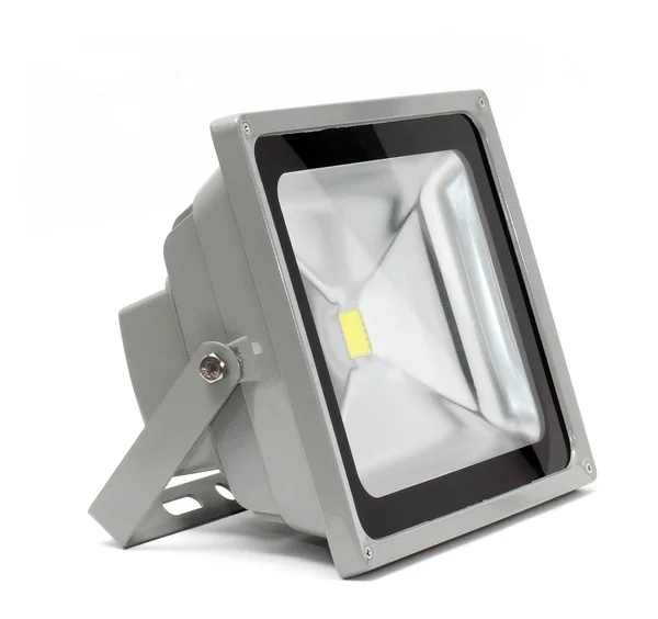 Led lambalar, şerit ve beyaz arka plan üzerinde spot