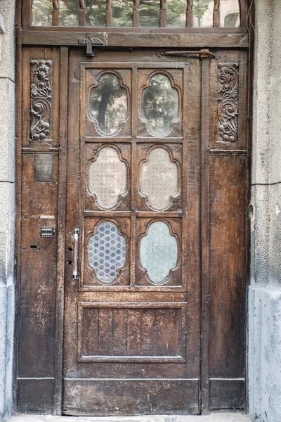 Old Brown Vintage Entrance Door Exterior Graphic Resources — Stock Photo, Image