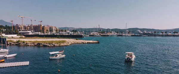 Yates Muelle Del Puerto Montenegro Hora Verano — Foto de Stock