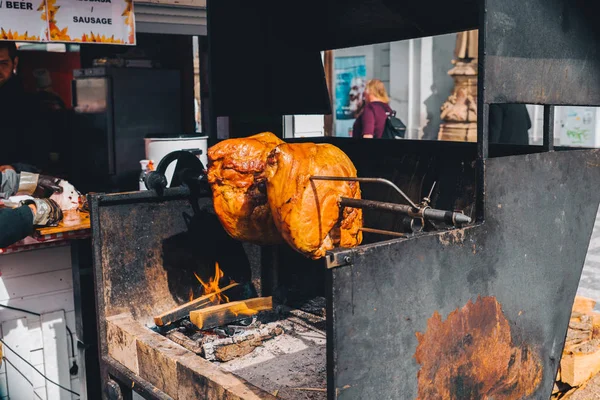 布拉格 捷克共和国 2018年9月22日 人用口水煮肉 街头美食 — 图库照片