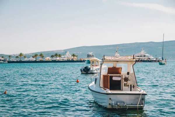 Barco Venta Puerto Montenegro Hora Verano Vacaciones Mar — Foto de Stock